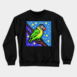 Lovebird Pixel Painting Crewneck Sweatshirt